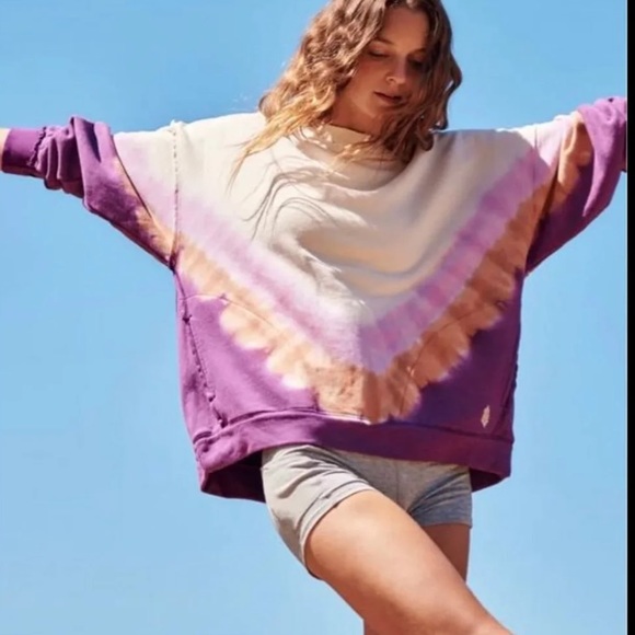 Free People Movement Ombre Metti Crew Sweatshirt - Picture 1 of 5